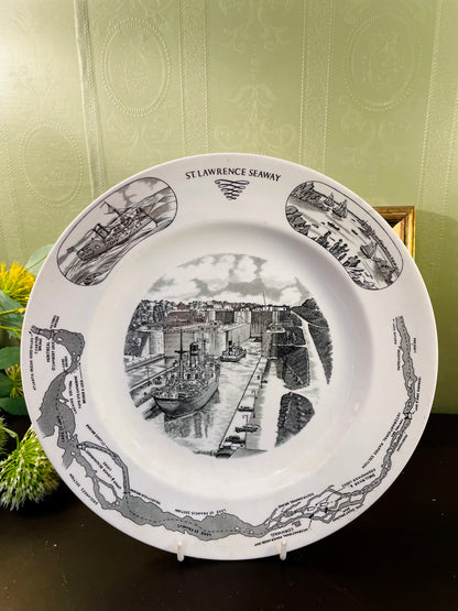 Wedgwood St. Lawrence Seaway Plate 10Inch Vintage