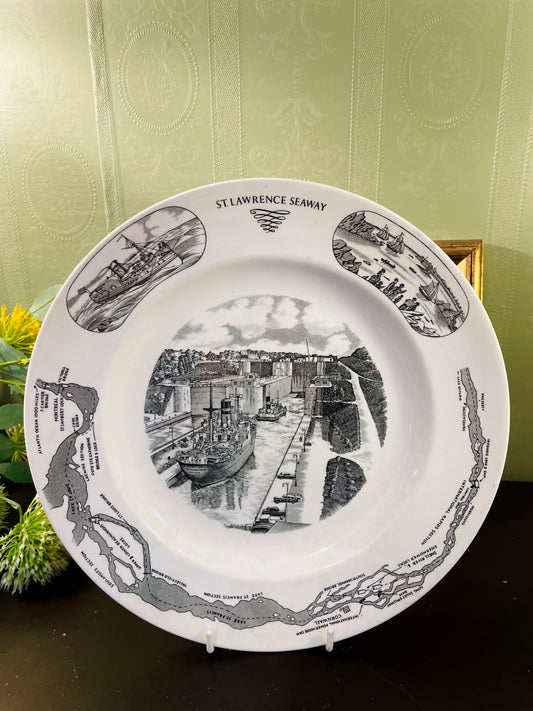Wedgwood St. Lawrence Seaway Plate 10Inch Vintage