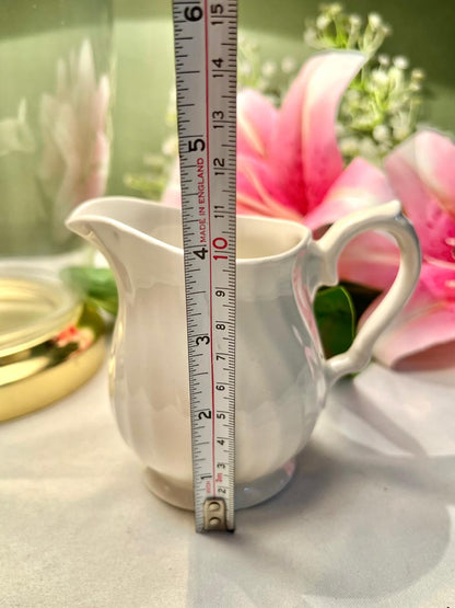 White Ceramic Milk Jug – 4.5 Inch