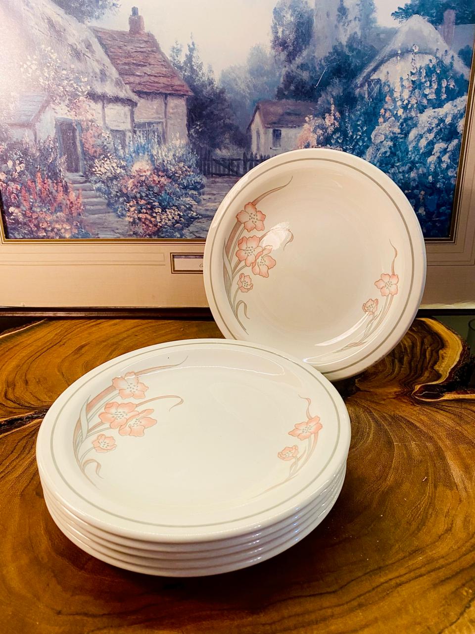 Churchill England Floral Quarter Plates Set of 6