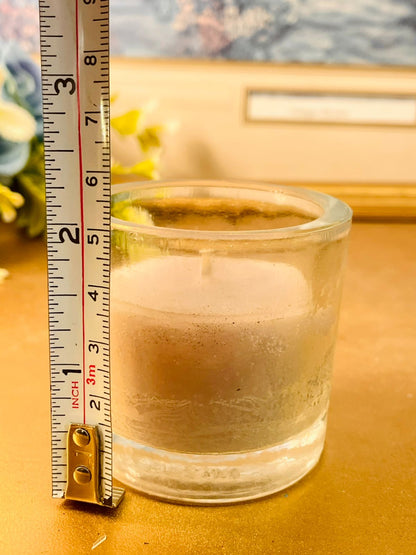 Frosted Glass Rustic Scented Candle Minimal Decor