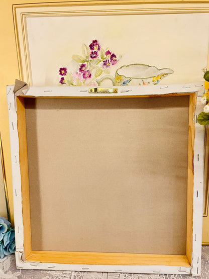 Blush Rose Canvas Wall Art – Set of 3 Floral Painting