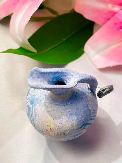 Blue & White Decorative Jug Approx. 9 cm