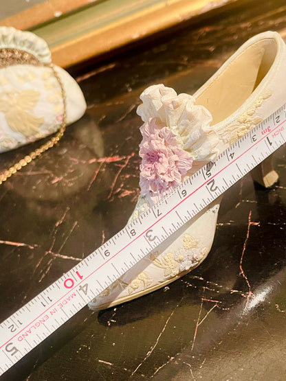 Vintage Victorian Lady’s Trio Figurines — Hat, Shoe & Purse Set