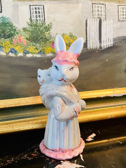 Vintage Michelangelo Bunny Figurine Collection – Ceramic Rabbit Ornaments (Set of Figurines)