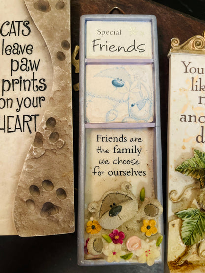 Decorative Hanging Plaques Collection (Choose Any)