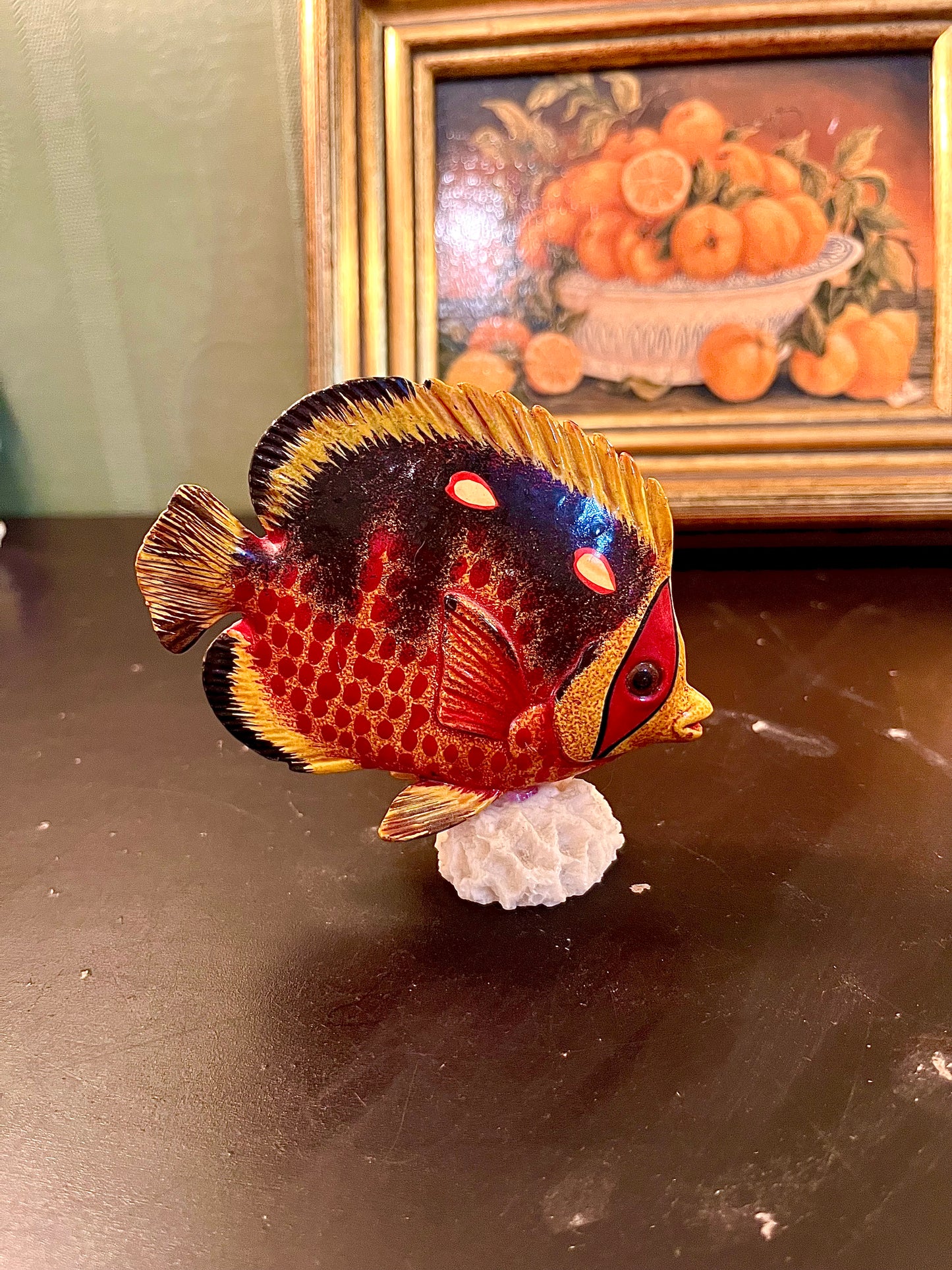 Tropical Fish Figurine – Colourful Decorative Aquarium Ornament