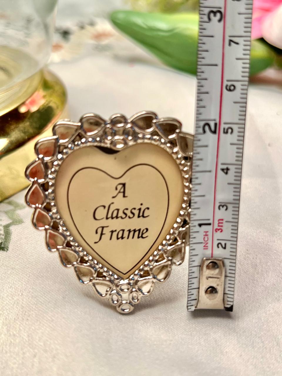 Silver-Tone Heart Photo Frame 2.5"