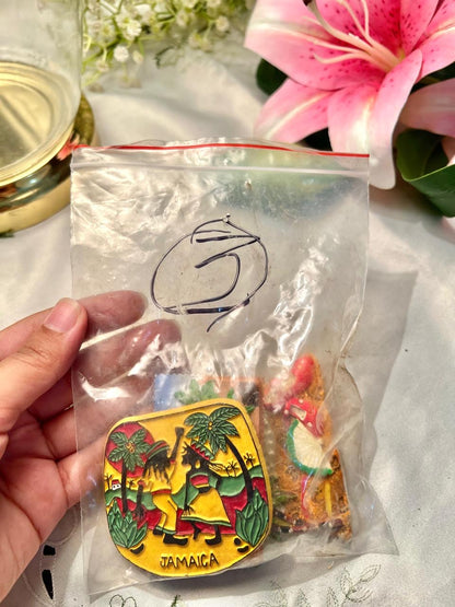 Jamaica, New Zealand & Tropical Island Souvenir Set – 3 Pcs