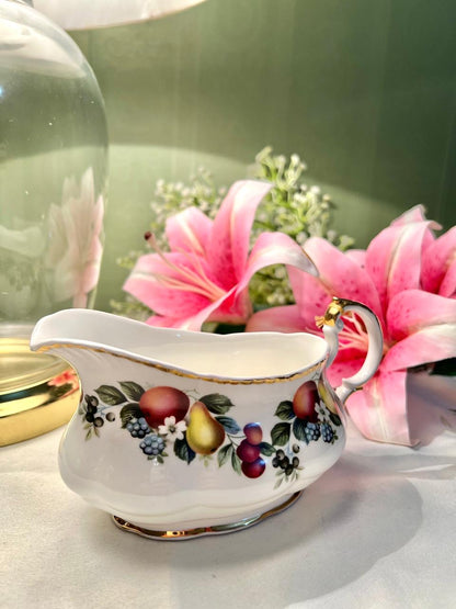Sheriden Fine Bone China Fruit Floral Jug Approx. 15 cm