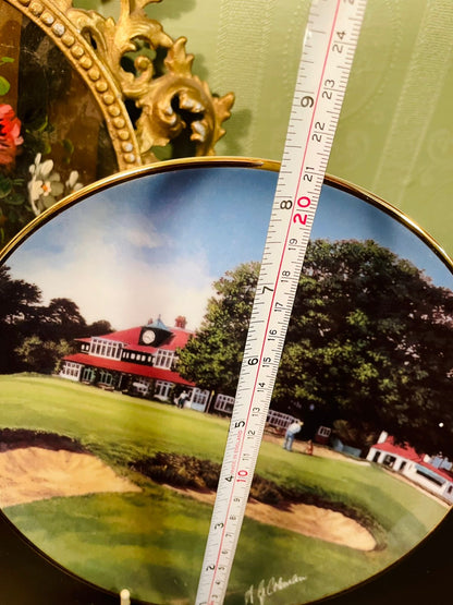 The 18th at Sunningdale Golf Course Porcelain Decor Plate – A.G. Hobson