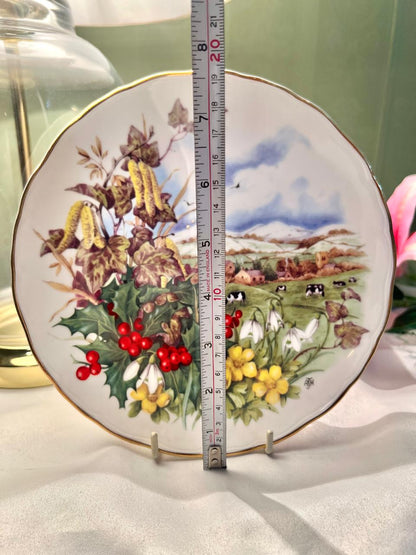 Royal Albert Winter Scene Wall Plate – 8 Inch