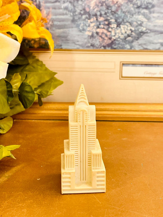 Vintage Chrysler Building Miniature Statue Art Deco Decor