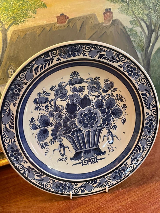Vintage Dutch ROYAL GOEDEWAAGEN Wall Plate | Blue & White Delft Style | England