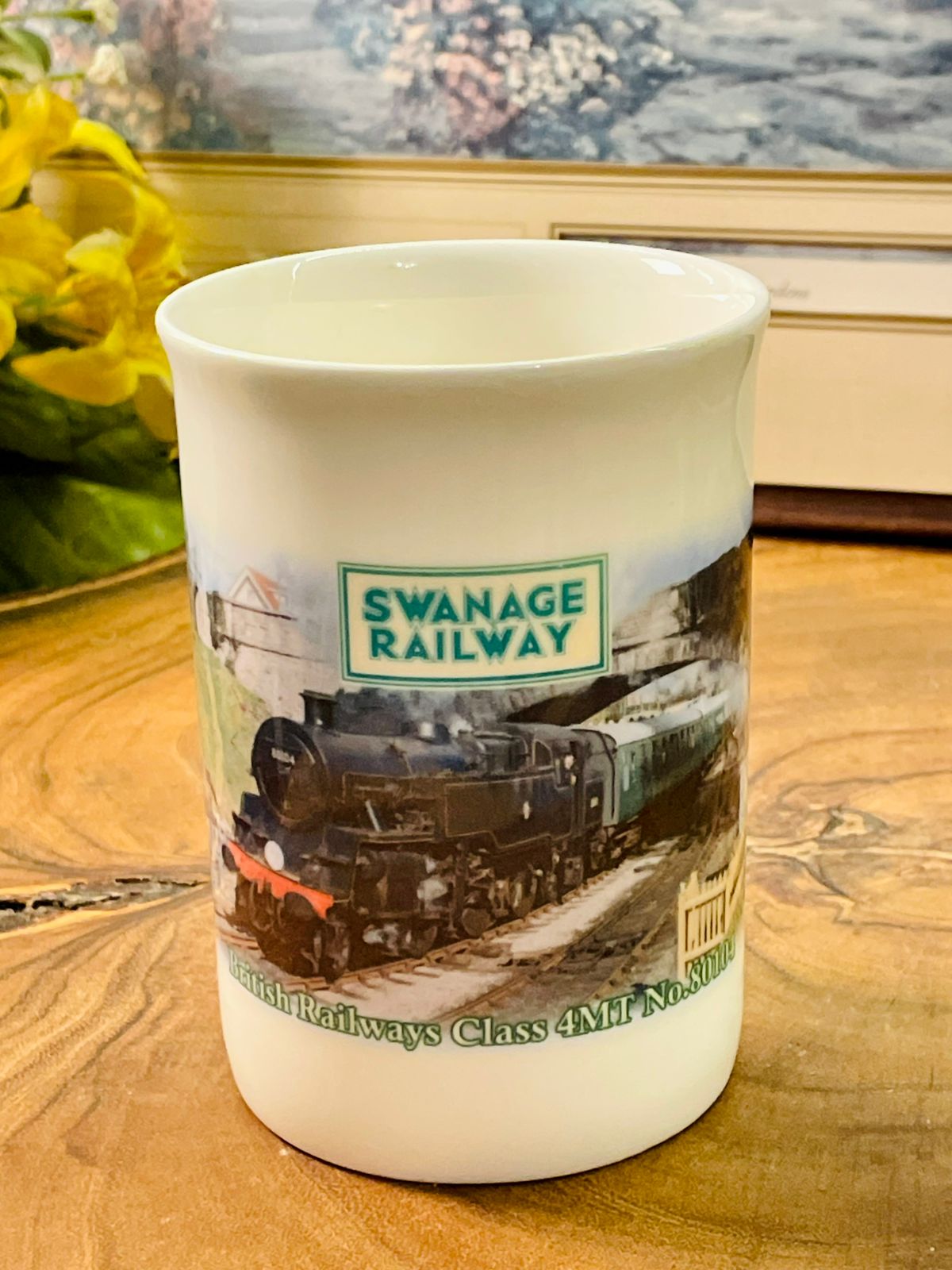 Swanage Railway Steam Train Mug | British Railway Collectible Cup