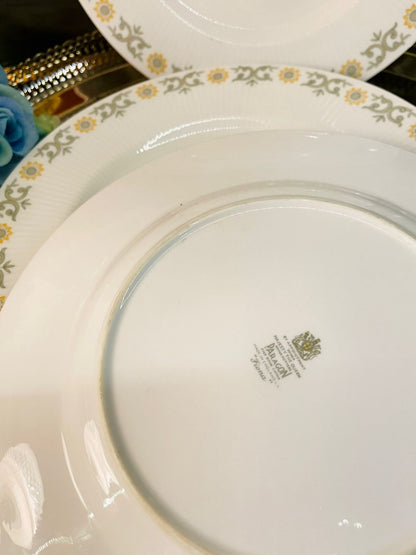 Vintage Paragon English Bone China Medium Plates – 5-Piece Set