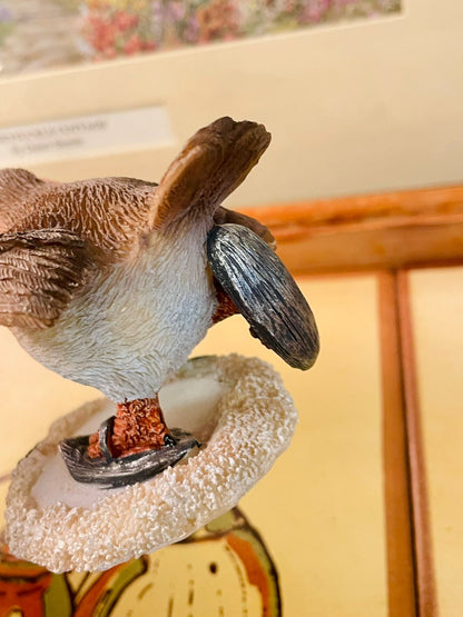 Winter Robin Bird Figurine with Snow Shoes – Cute Christmas Decor