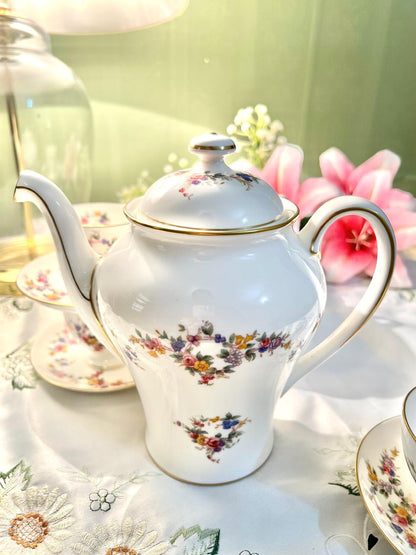 Fenton Spring Flowers English Coffee Set – 10 Pieces