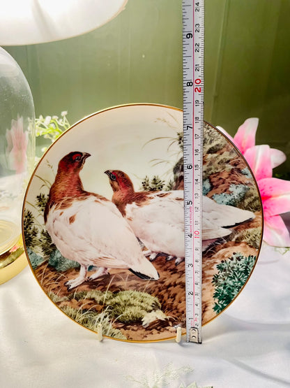 The Forest Year Ptarmigans November Plate – 8 Inch