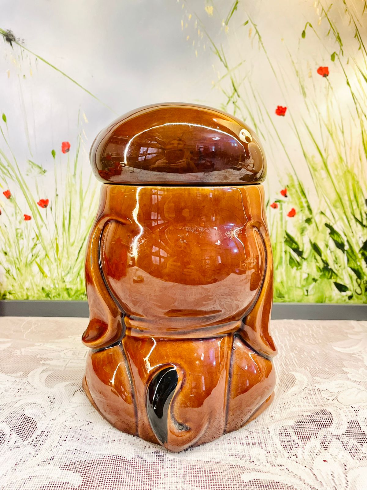 Vintage Dog Biscuit Jar Made in England