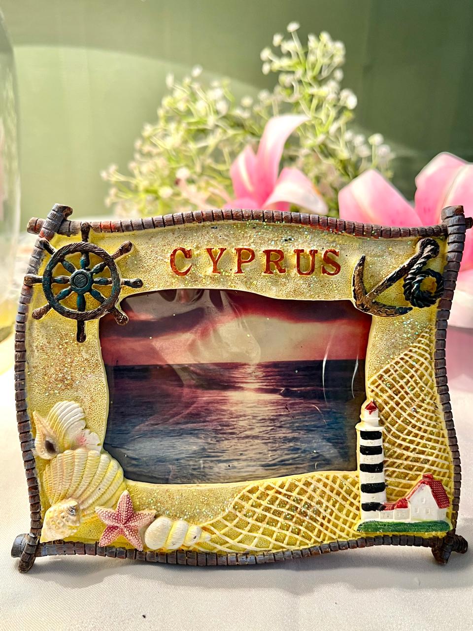 Cyprus Nautical Souvenir Photo Frame 6"