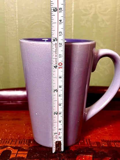 Lavender Purple Tall Ceramic Mug 5" – Minimalist Coffee Cup