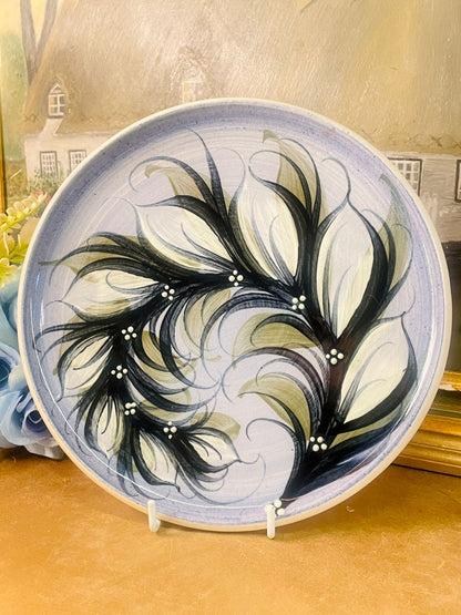 Hand-Painted Vintage Decorative Plates for Wall Display 8 inches