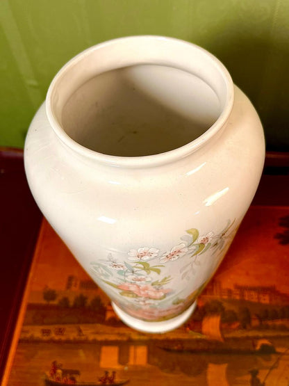 (Rare Find) Maling Ware Floral Ceramic Floor Vase | Made in England | 10 Inch