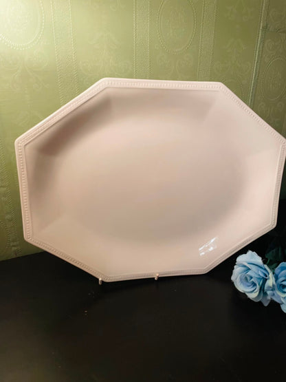 Johnson Bros Heritage White Octagonal Serving Platter
