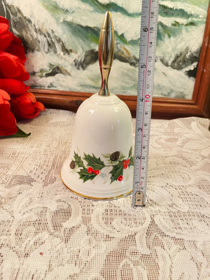 Royal Grafton Noel Holly Bone China Bell