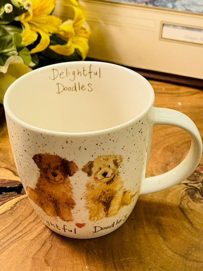 Queens Alex Clark Delightful Dogs Fine China Mug
