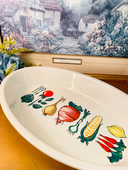Vintage Portmeirion Totem Oval Serving Dish Oven Safe