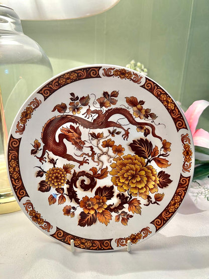 RARE FIND Franciscan Dragon of Kowloon Decorative Wall Plate – 8 Inch