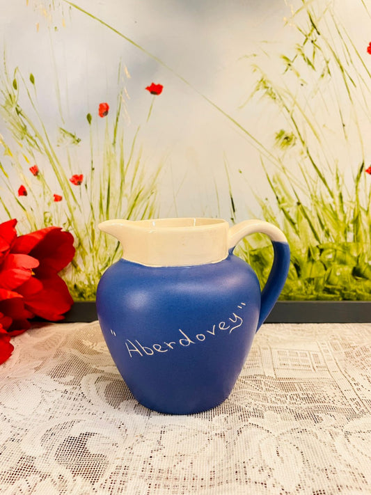 Devonmoor Blue Ceramic Jug Made in England