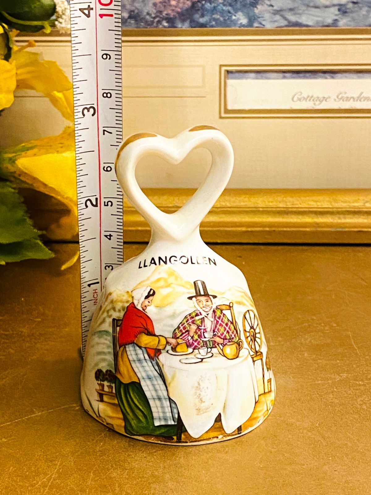 Vintage Llangollen Fine Bone China Bell Ornament