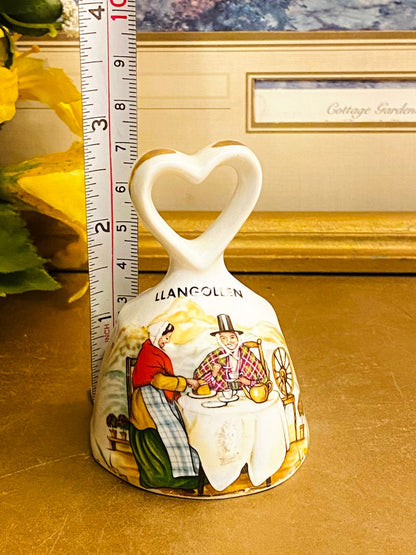 Vintage Llangollen Fine Bone China Bell Ornament