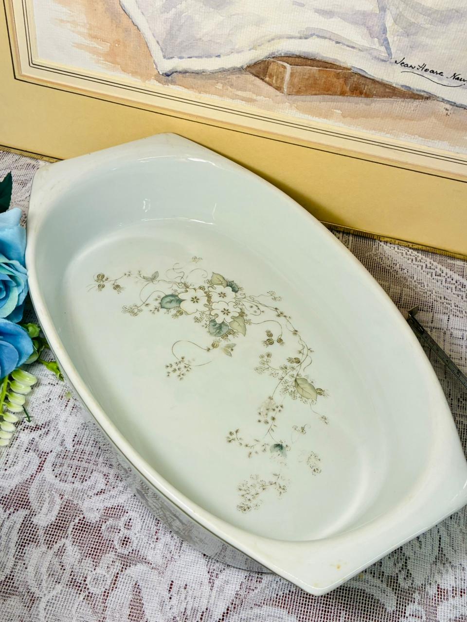 Porcelana Real Brasil Floral Baking Dish – Vintage Oven/Serving Pan