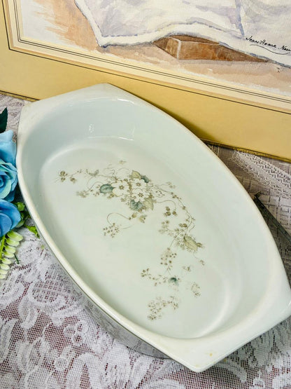 Porcelana Real Brasil Floral Baking Dish – Vintage Oven/Serving Pan