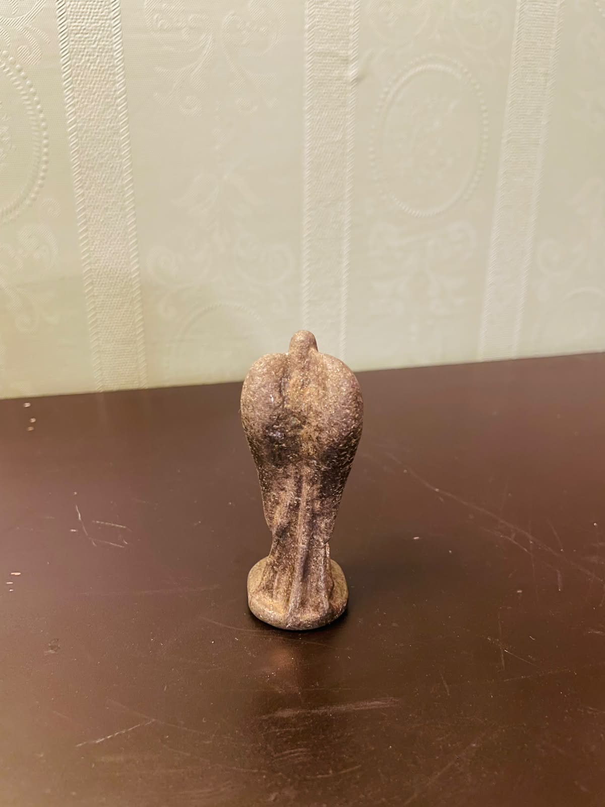 Vintage Angel Figurine brass Stone Effect Statue