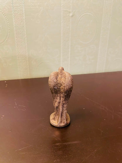 Vintage Angel Figurine brass Stone Effect Statue