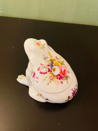 Hammersley Fine Bone China Frog Trinket Box