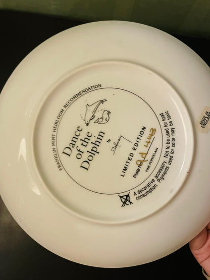 Franklin Mint Dance of the Dolphin Plate 8"