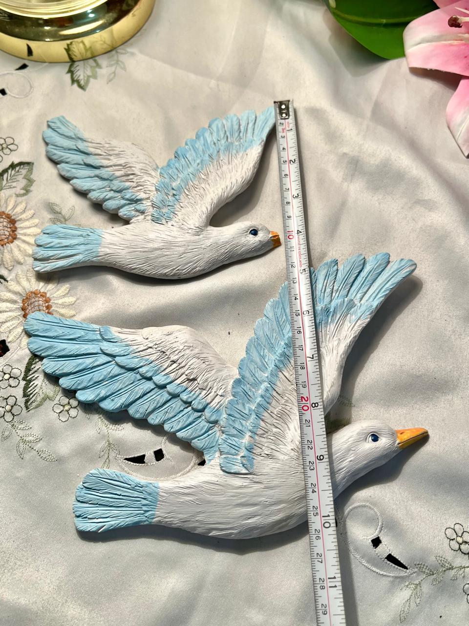 Flying Seagull Wall Decor Pair 6" & 8"