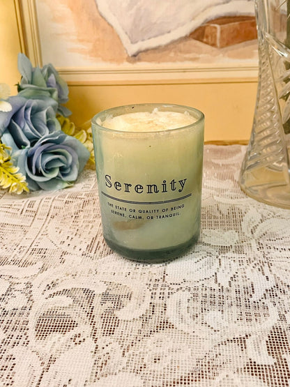 Serenity Glass Jar Candle  – Vintage Calm Duo