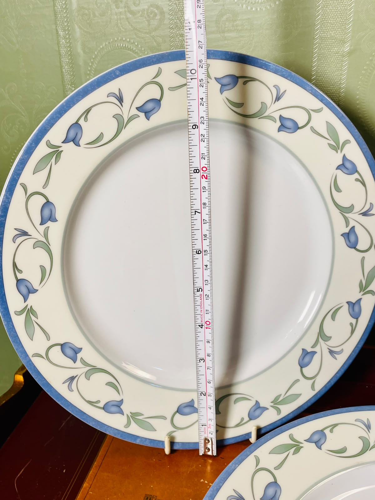 Johnson Bros La Rochelle Blue Floral Dinner Plates 10" – Set of 4