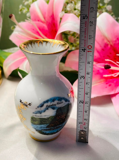 Kleiber Bavaria Loreley-Rhein Porcelain Vase Approx. 11 cm
