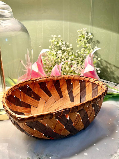 Woven Oval Serving Basket Approx. 24 cm