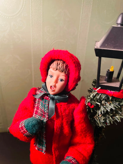Dickens Collection Victorian Caroler Lighted Figurine