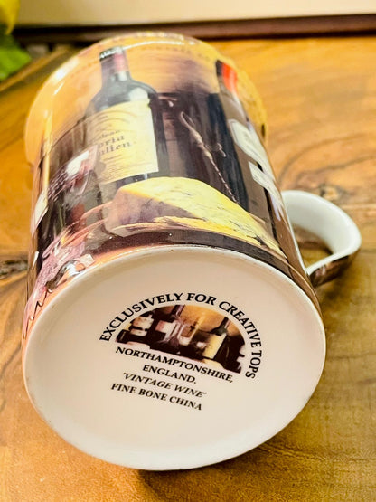 Vintage Wine Fine Bone China Mug | Creative Tops Coffee Cup