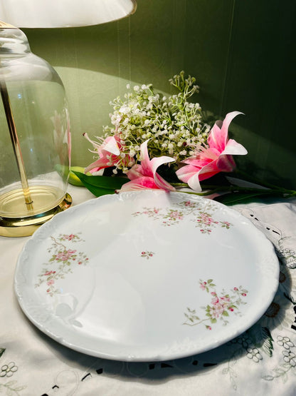 Limoges France Floral Porcelain Serving Platter 30 cm